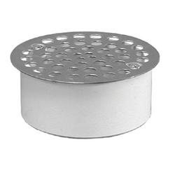 4 in. Snap-In PVC Floor Drain with Stainless Steel Strainer