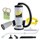 ProTeam&reg; Grey BP HEPA Commercial Vacuum with 107100 Xover Floor Tool Kit D 
