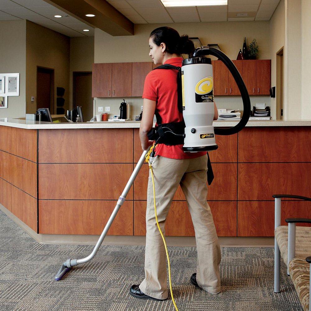 ProTeam&reg; Grey BP HEPA Commercial Vacuum with 107100 Xover Floor Tool Kit D 