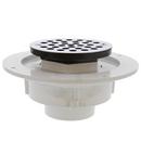 2 PVC Threaded Shower Drain With 4 Stainless Steel 