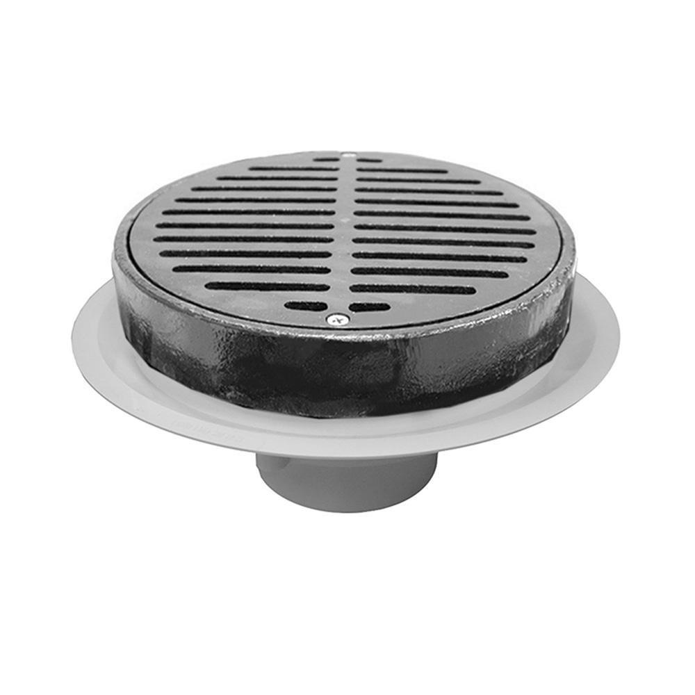 Jones Stephens PVC Heavy Duty Traffic Floor Drain with Bracket 