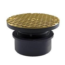 4 in. Straight and DWV Schedule 40 PVC Clean-Out with Brass Cover