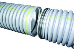 24 in. Polypropylene Water Tight Integral Bell Solid Sanitary Pipe