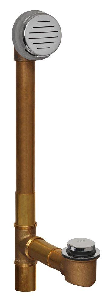 AB & A&trade; Polished Chrome Brass Toe-Tap Drain 