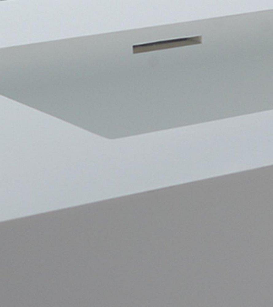 MTI Whirlpools&reg; Overflow Bowl with Back Hole in White 