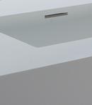 MTI Whirlpools&reg; Overflow Bowl with Back Hole in White 