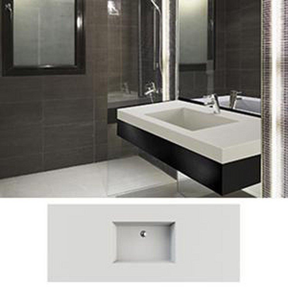 Mti Baths White Matte Counter Mount Basin 