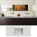 Mti Baths White Gloss Counter Mount Bathroom Sink 