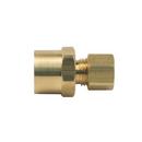 PROFLO® 1/4 in. OD Compression x FIP Brass Compression Adapter 