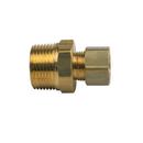 1/2 x 3/4 in. OD Tube x MIP Brass Compression Adapter