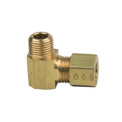 1/4 x 1/8 in. OD Compression x MIP Brass Elbow