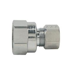 3/8 x 1/2 in. OD Tube x FIP Brass Compression Adapter