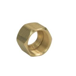 3/8 in. OD Tube Domestic Brass Compression Nut