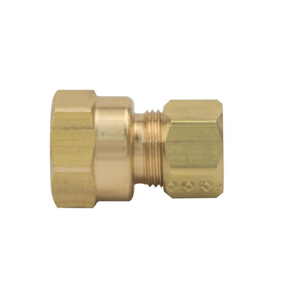 PROFLO® 3/8 in. OD Compression x FIP 200 psi Brass Adapter 