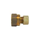 3/8 x 1/2 in. OD Compression x FIP 200 psi Brass Adapter