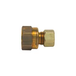 3/8 x 1/2 in. OD Compression x FIP 200 psi Brass Adapter