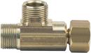 3/8 OD Female x 3/8 x 3/8 in. OD Tube Brass Female Tee Adapter