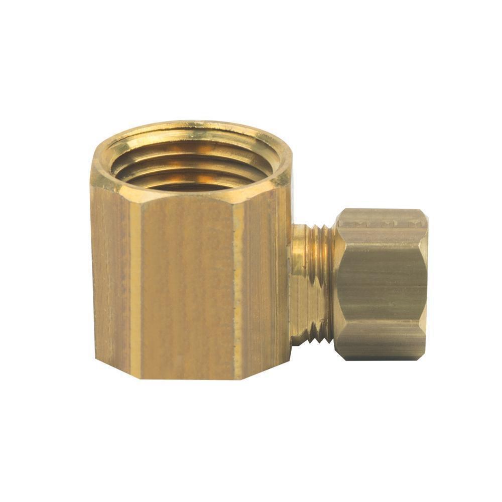 PROFLO® OD Tube x FIP Brass Compression Elbow 
