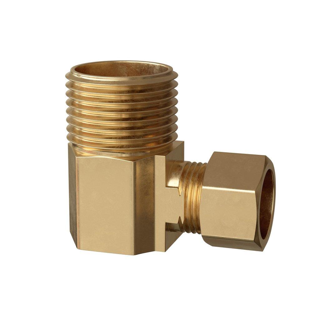 PROFLO&reg; OD Tube x MIP Brass Compression Elbow 