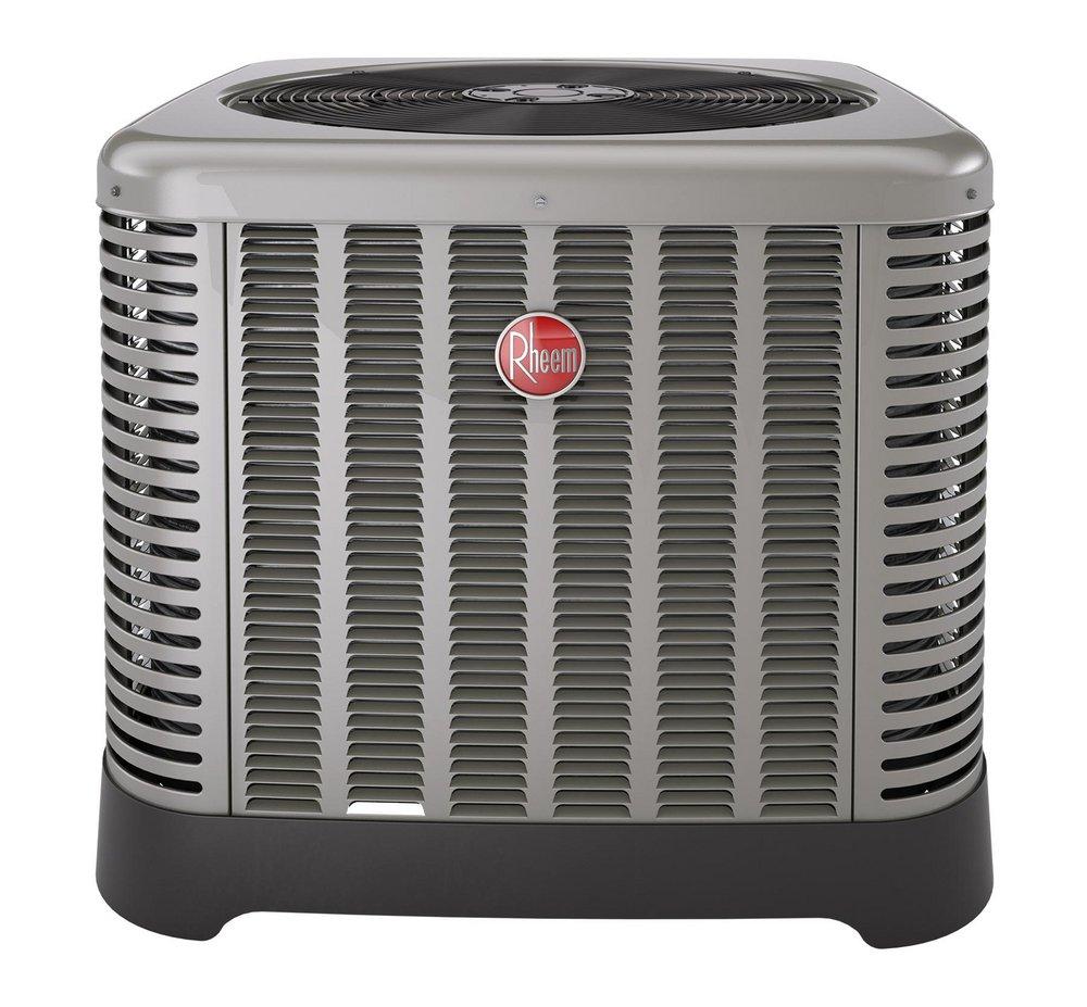 Rheem Grey 14 SEER R-410A Single Stage Air Conditioner Condenser 