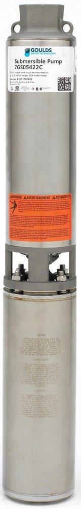 Goulds Water Technology 13-9/10 in. 3-Way 10-Stage Submersible Pump 