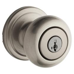 Keyed Entry Knob in Satin Nickel