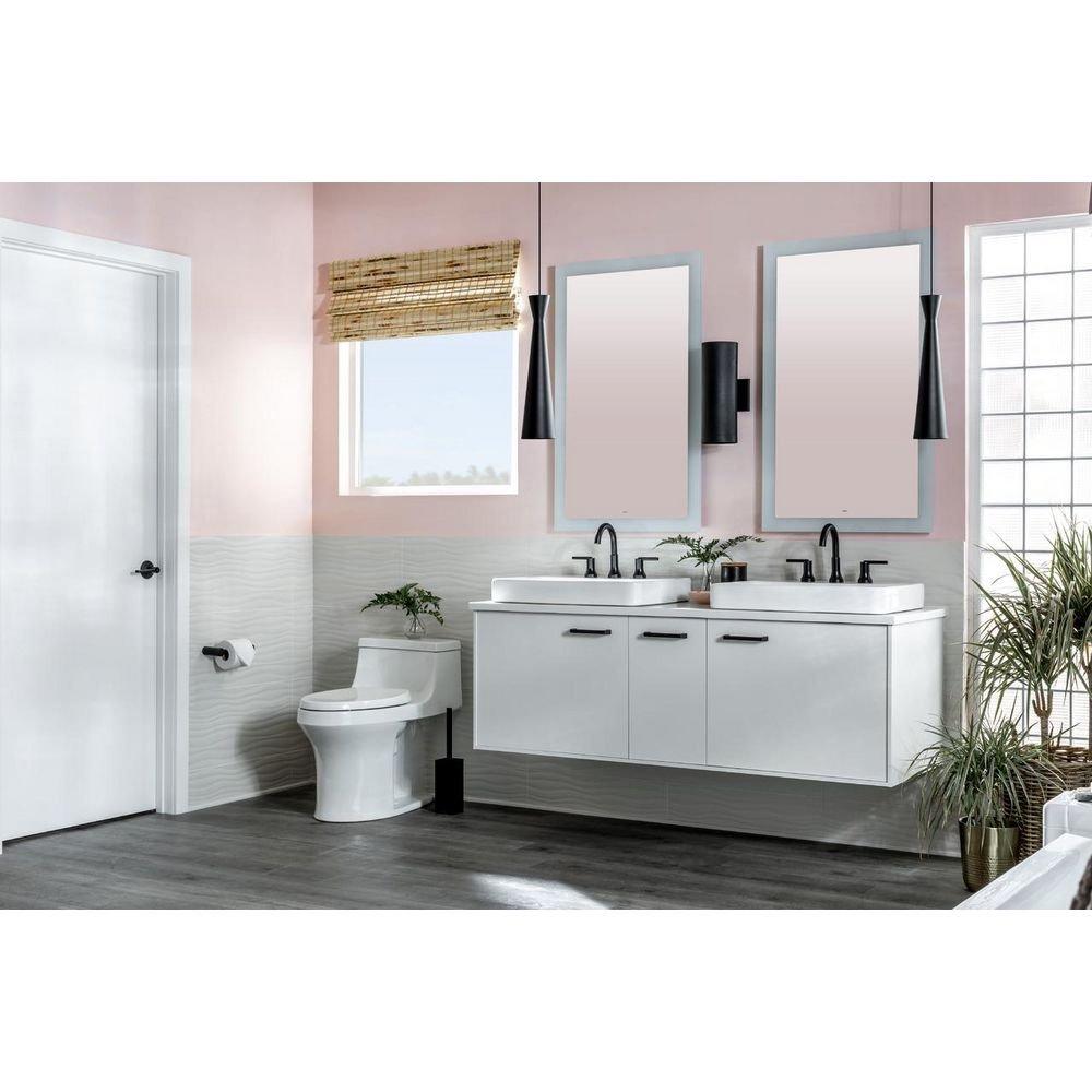 KOHLER White 1.28 gpf Elongated Floor Mount One Piece Toilet 