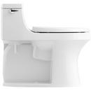 KOHLER White 1.28 gpf Elongated Floor Mount One Piece Toilet 