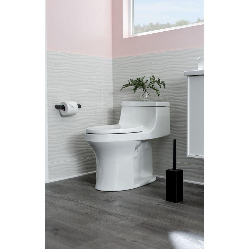 KOHLER White 1.28 gpf Elongated Floor Mount One Piece Toilet 