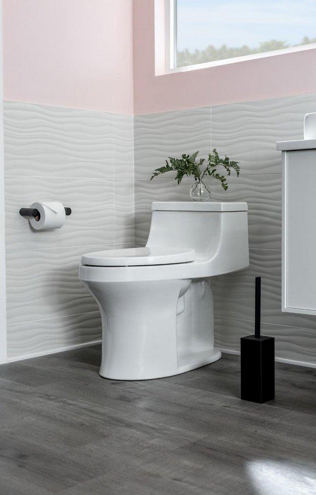 KOHLER White 1.28 gpf Elongated Comfort Height One Piece Toilet 