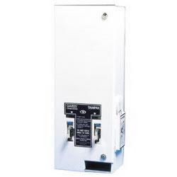 Dual Sanitary Napkin/Tampon Dispenser in White