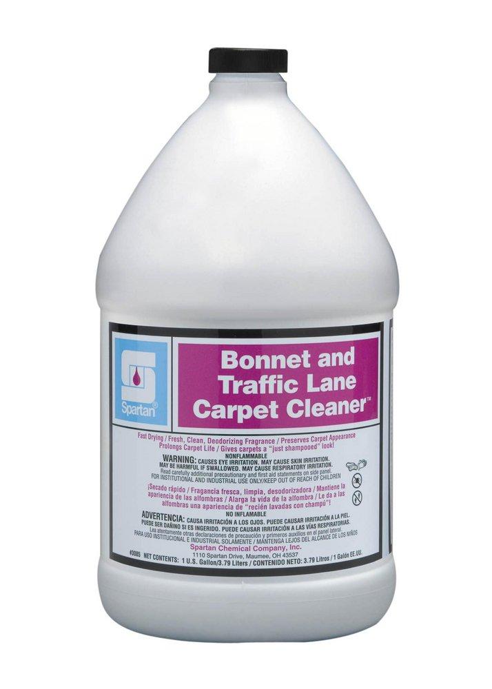 Spartan Chemical White Bonnet and Traffic Lane Carpet Cleaner 