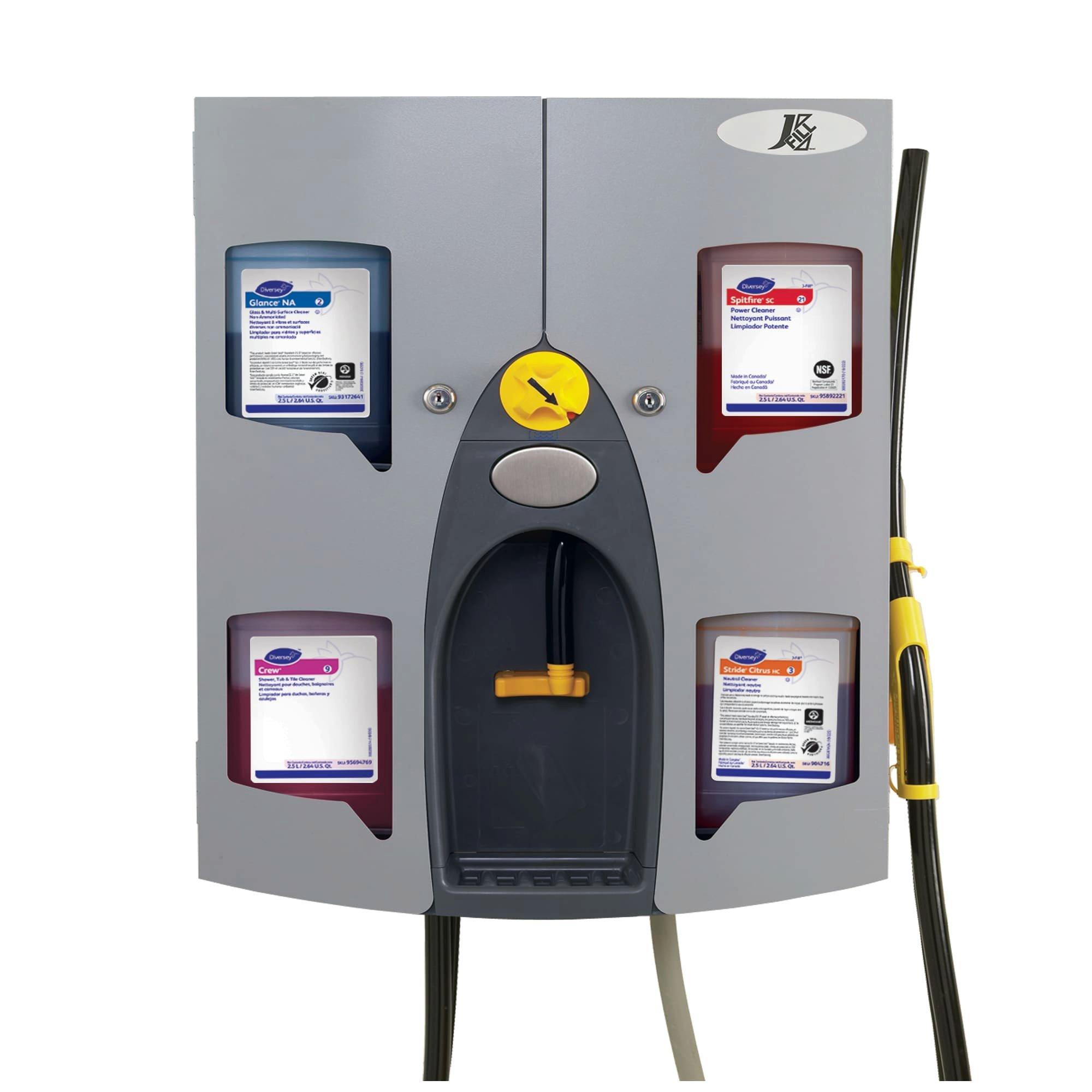 Diversey Grey 18-1/2 in. Wall Mount Cleaning Chemical Dispenser 