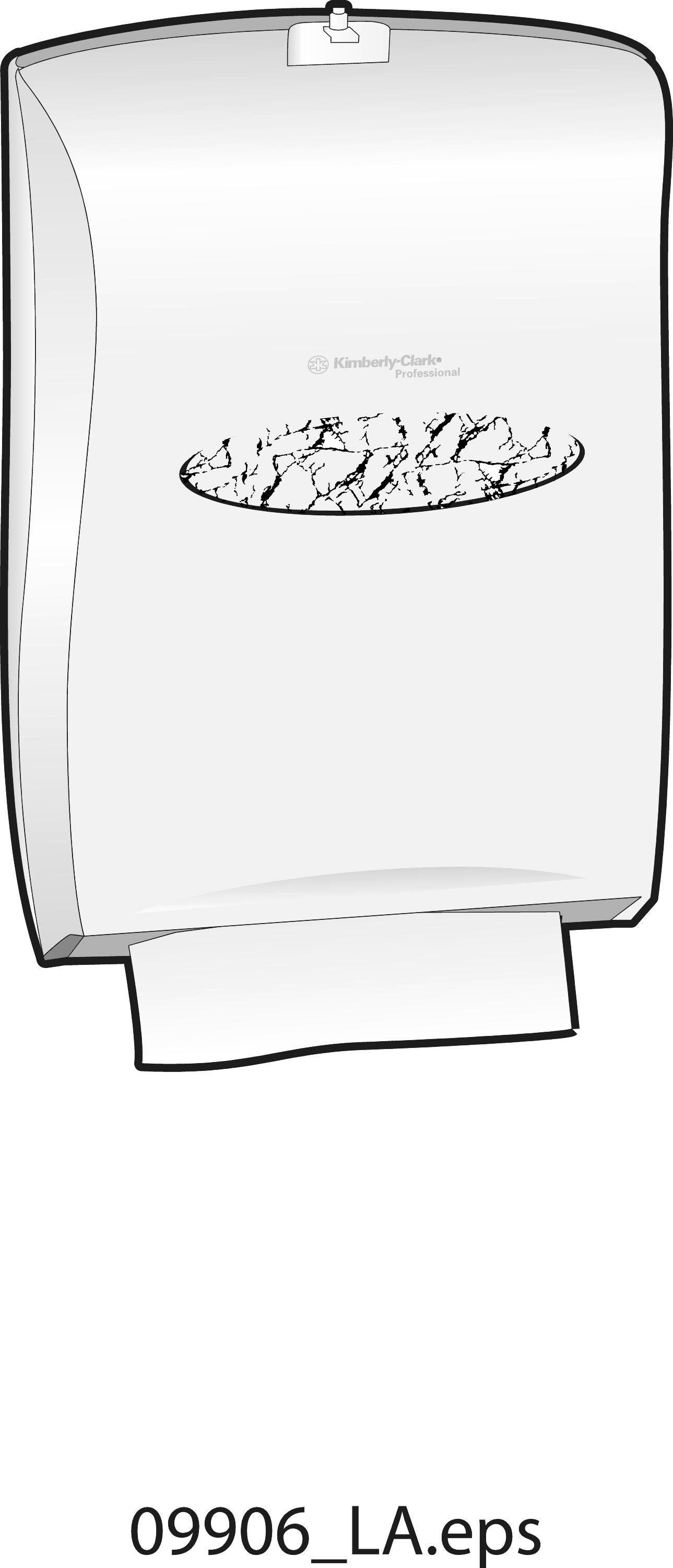 Kimberly-Clark Professional&trade; White Universal Folded Towel Dispenser 