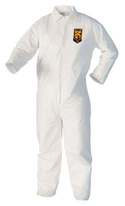 Liquid & Particle Protection Coveralls, Zipper Front, 3XL (Case of 25)
