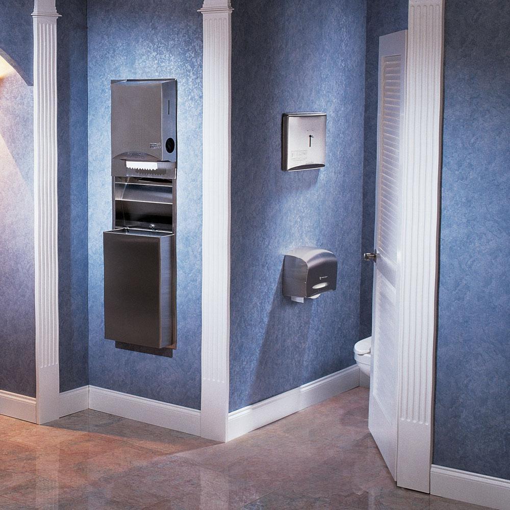 Kimberly Clark Silver Closet Seat Cover Dispenser 