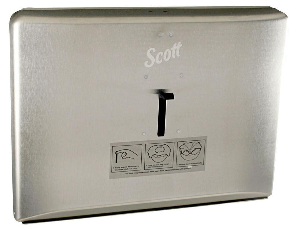 Kimberly Clark Silver Closet Seat Cover Dispenser 
