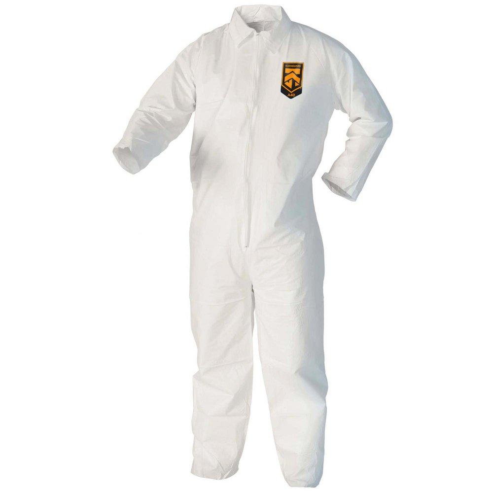KleenGuard™ White Mircoporous Coveralls 