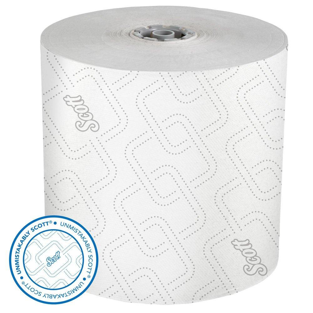 Scott® White Hard Roll Towel in Grey and White (Case of 6) 