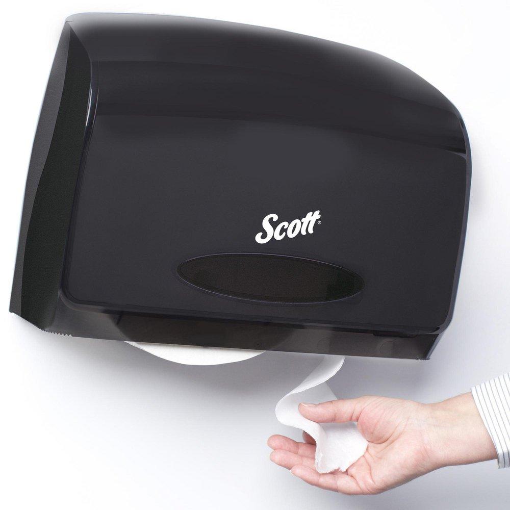 Scott&reg; Smoke Grey Jumbo Roll Tissue Dispenser 