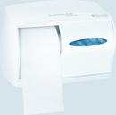 11 in. Double Jumbo Roll Tissue Dispenser in Pearl White
