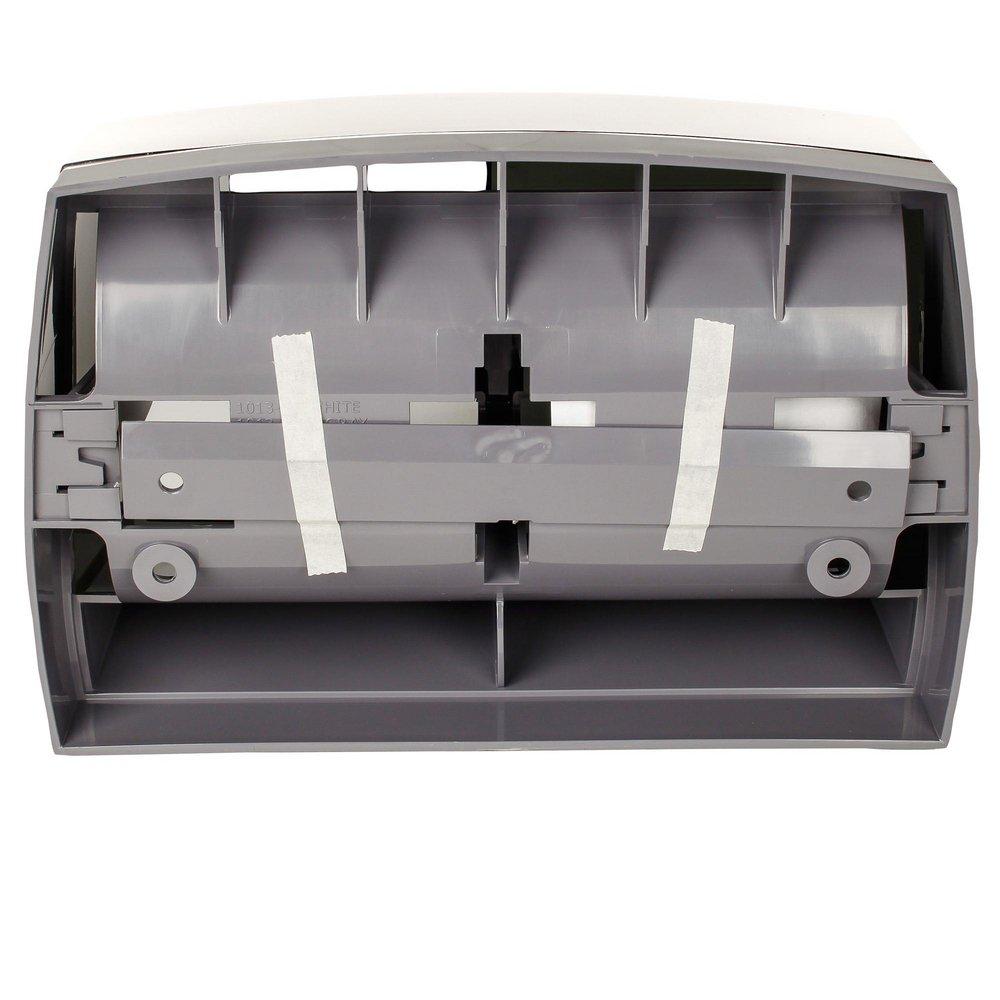 Kimberly Clark Pearl White 11 in. Double Jumbo Roll Tissue Dispenser 