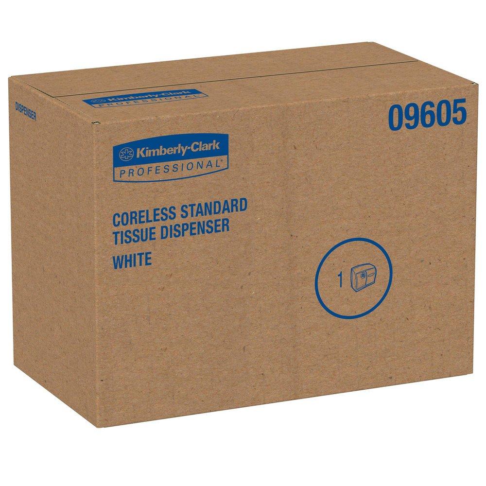 Kimberly Clark Pearl White 11 in. Double Jumbo Roll Tissue Dispenser 