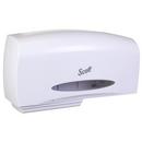 Scott&reg; Pearl White Twin Jumbo Roll Tissue Dispenser 