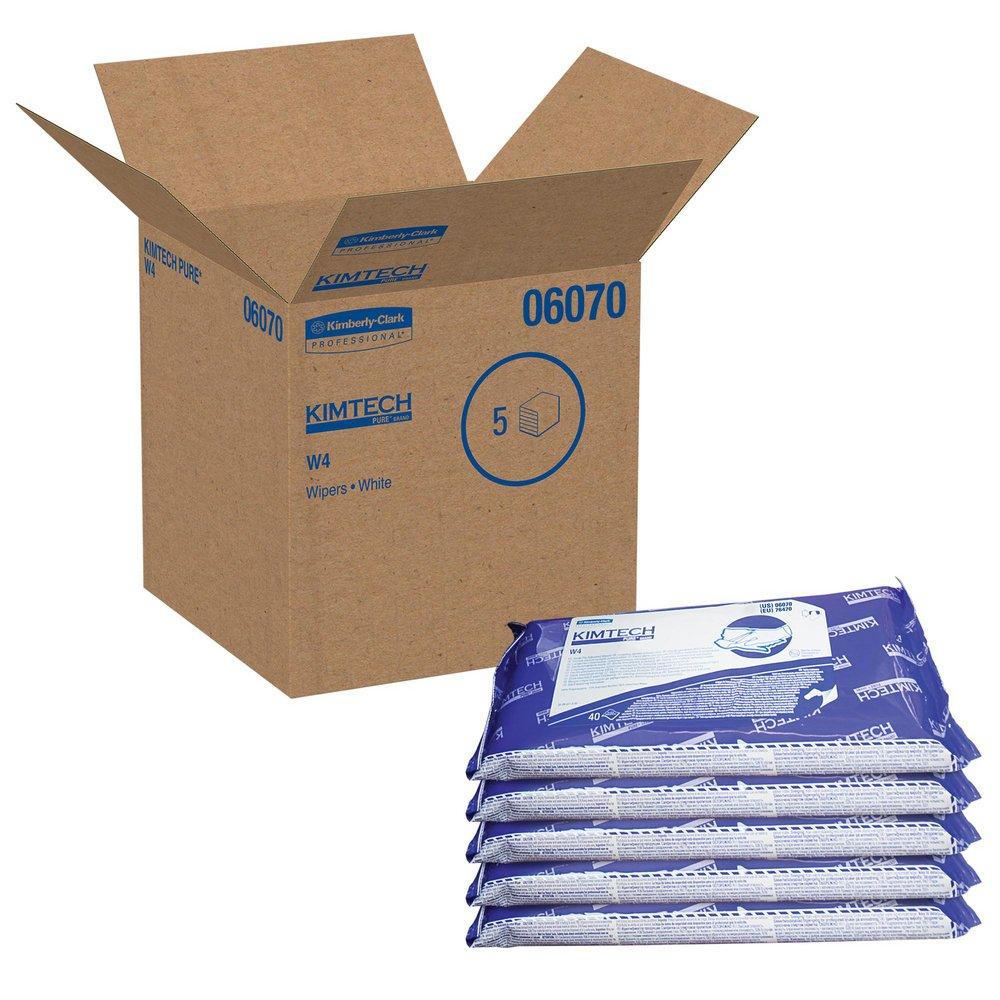 Kimtech&trade; White 9 x 11 in. Pre-Saturated Wiper in White 