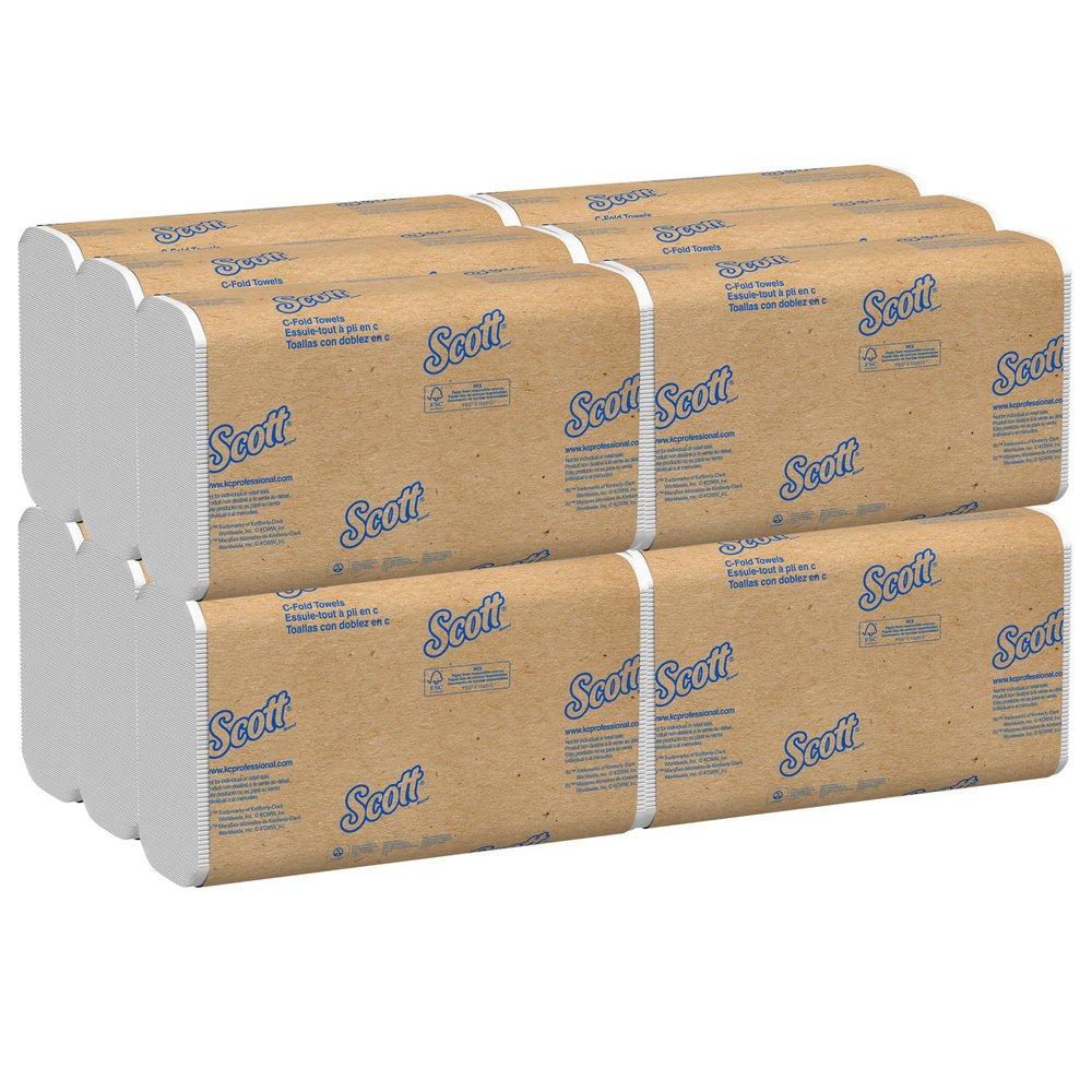 Scott® White 200-Count 13-3/20 in. C-Fold Paper Towel (Case of 12) 