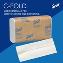 Scott&reg; White 200-Count 13-3/20 in. C-Fold Paper Towel (Case of 12) 
