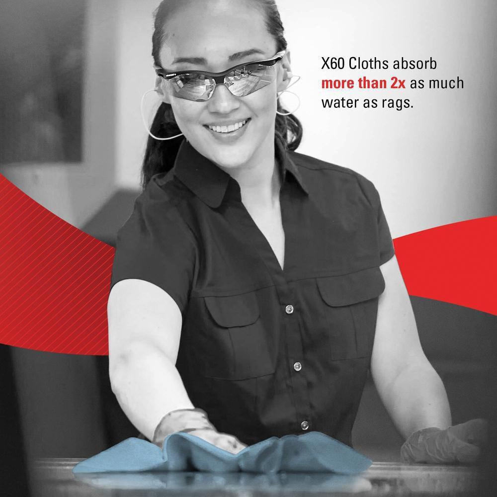 WypAll&reg; Blue 13-2/5 x 9-4/5 in. Small Wipes Roll in Blue 