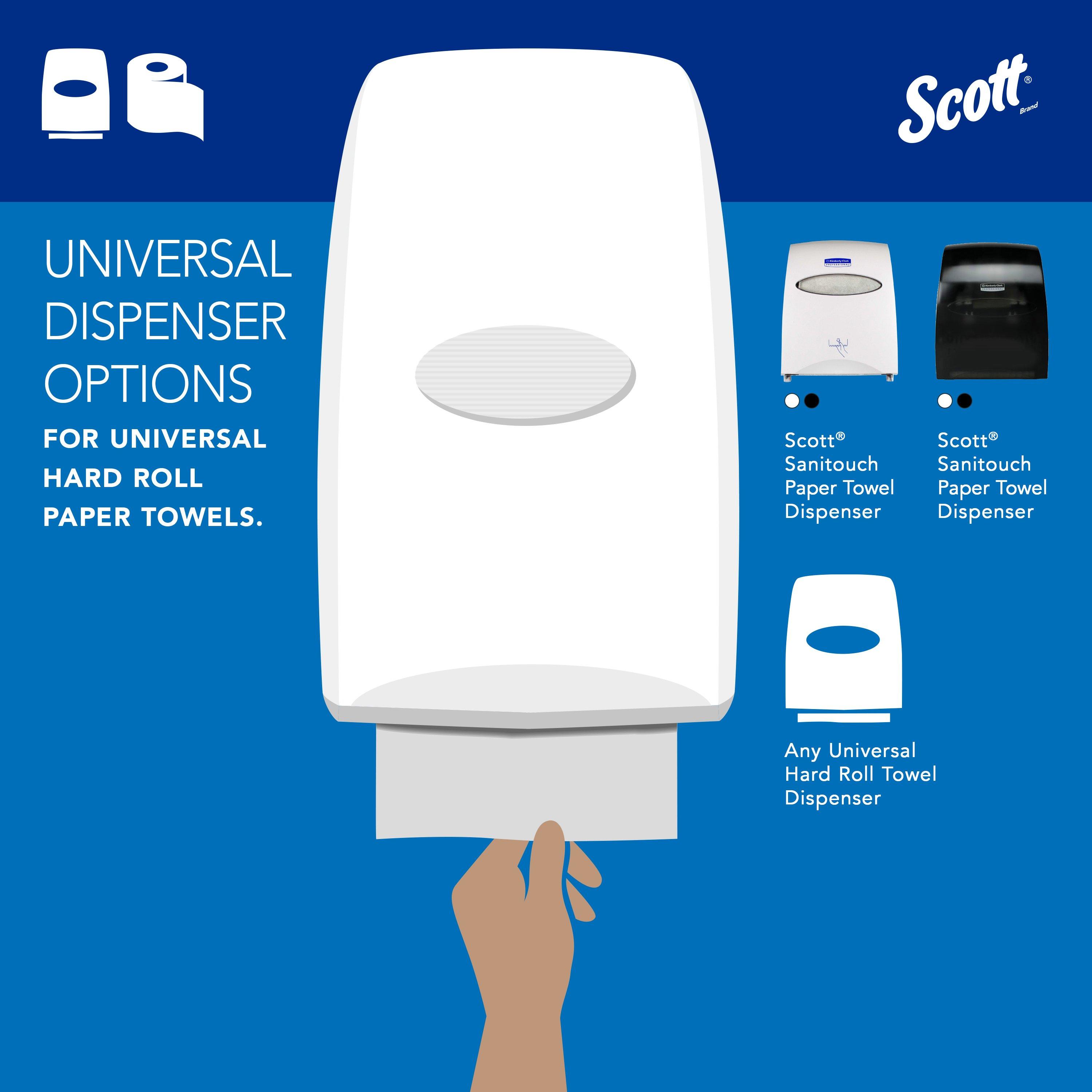 Scott&reg; White Hard Roll Towel in White (Case of 12) 