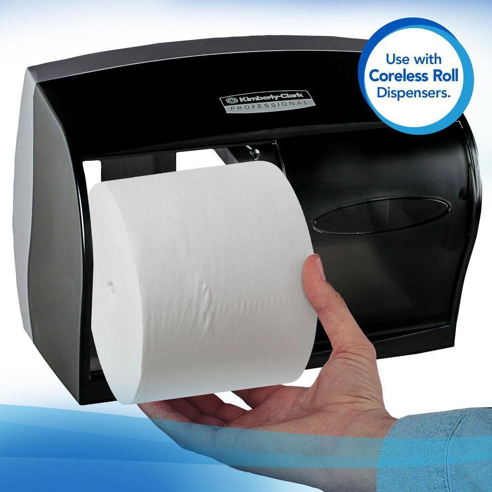 Scott&reg; White 4 in. 2-Ply Bathroom Tissue in White (Case of 36) 